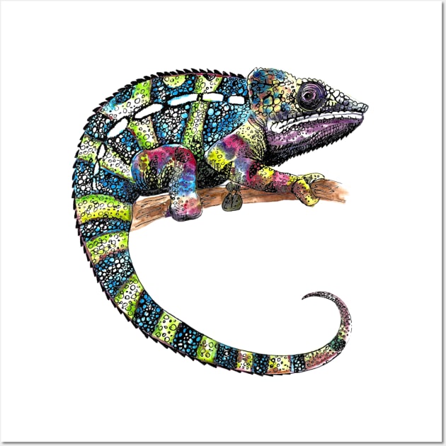 Chameleon Wall Art by VicaVeresk